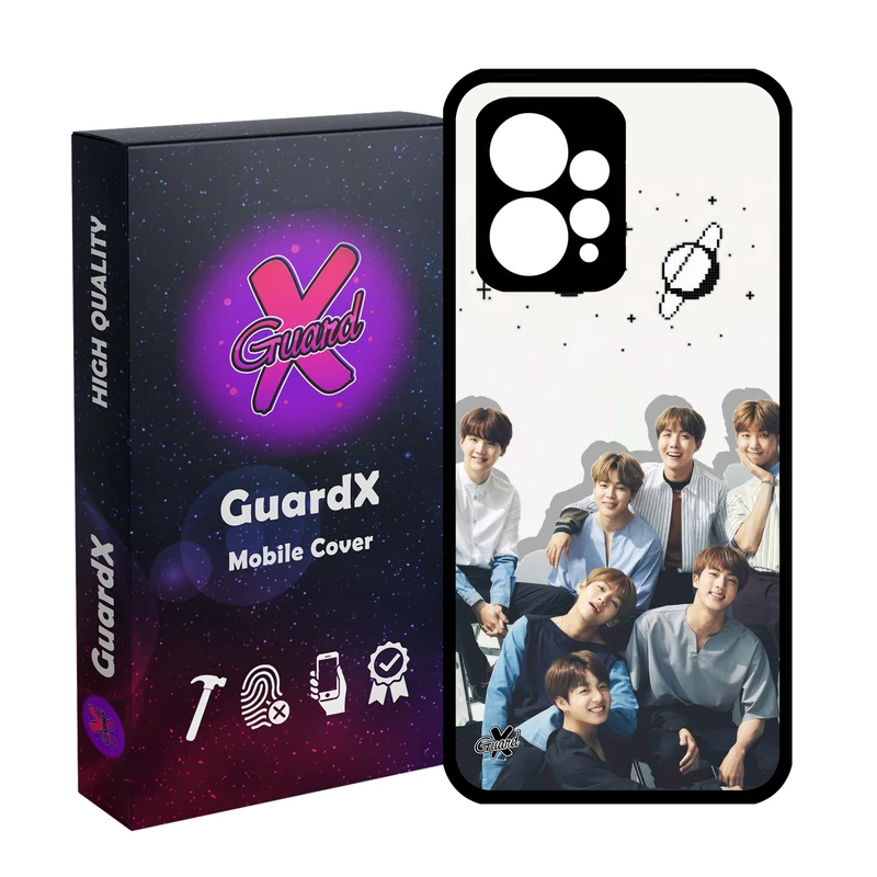 کاور گارد ایکس طرح K-Pop مدل Glass10680 مناسب برای گوشی موبایل شیائومی Redmi Note 12 4G