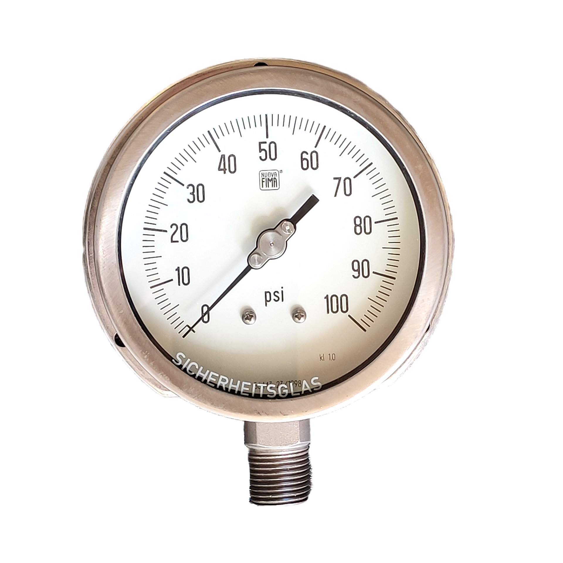 گیج فشار نووا فیما مدل 100psi-10cm-bf