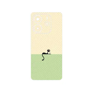 MAHOOT Minimal Internet Cat Icon Cover Sticker for Xiaomi Redmi Note 14 4G