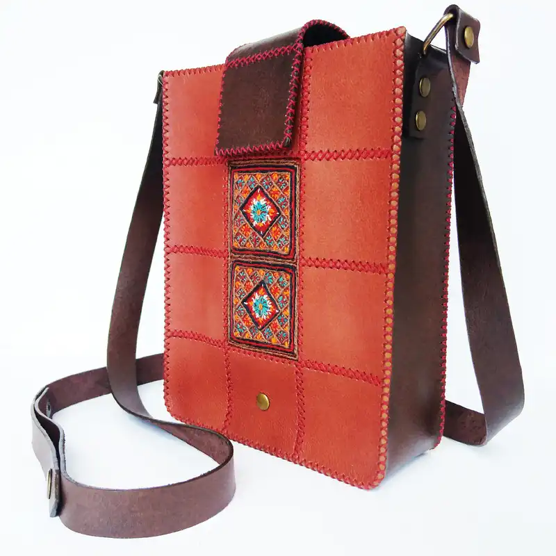 کیف رودوشی چرمی مدل dg01