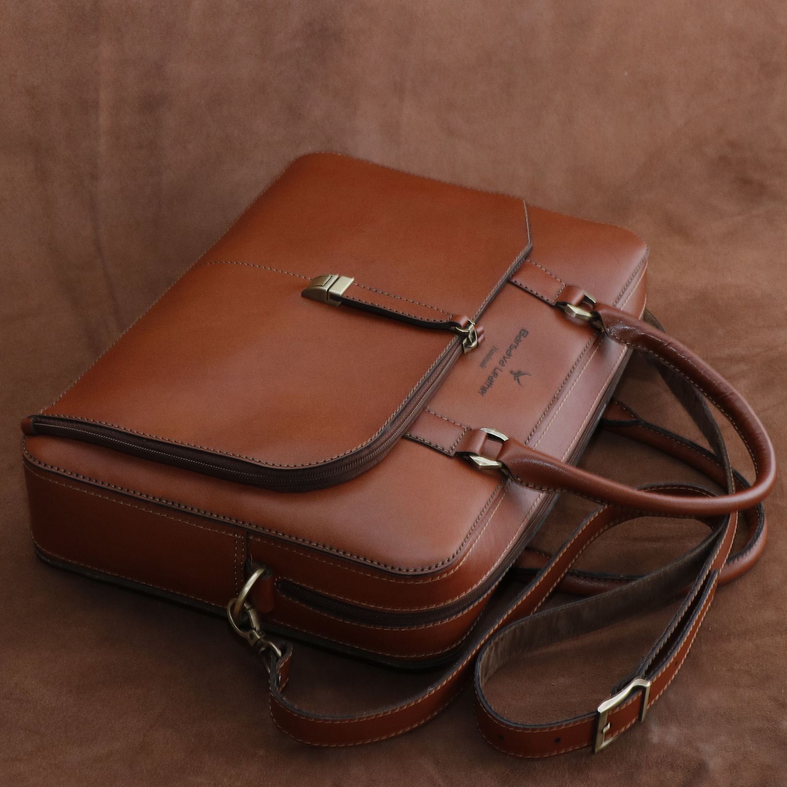 کیف اداری مردانه چرم بارثاوا مدل 1109 - - 5