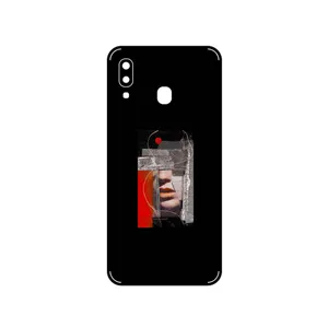 MAHOOT Collage of Mouth Cover Sticker for Samsung Galaxy A20e