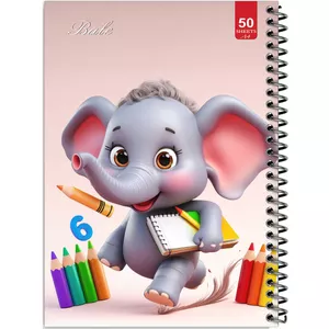 دفتر نقاشی 50 برگ انتشارات بله طرح فیل کوچولوی نقاش کد A4-L274