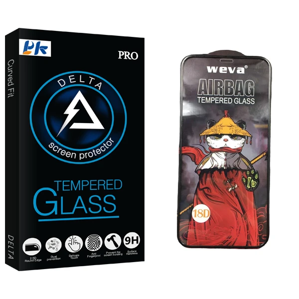 محافظ صفحه نمایش شیشه ای پی کی مدل Delta Glass_Airbag مناسب برای گوشی موبایل اپل iPhone 12 Pro