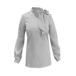 بلوز زنانه مدل یقه کراواتی کد G