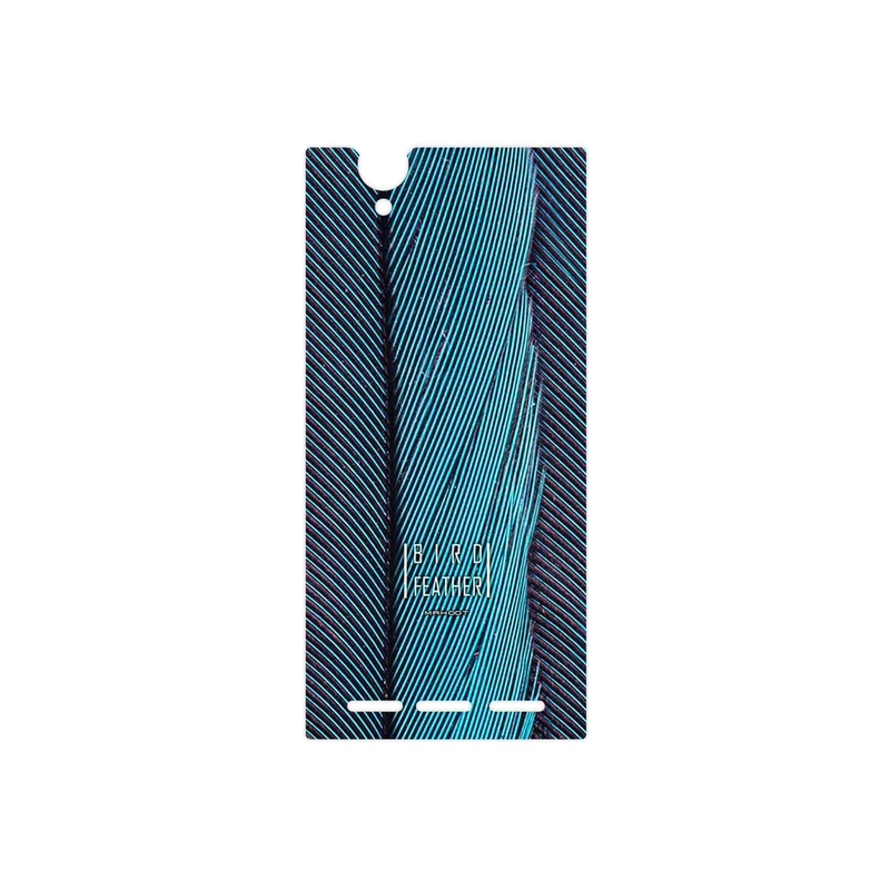 برچسب پوششی ماهوت مدل Turquoise feathers مناسب برای گوشی موبایل سونی Xperia T2 Ultra