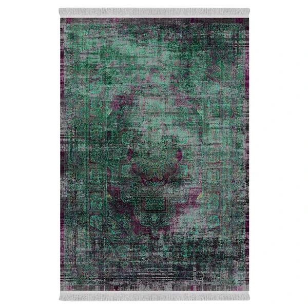 فرش پارچه‌ای دفه مدل فرشینه طرح مدرن کد 490