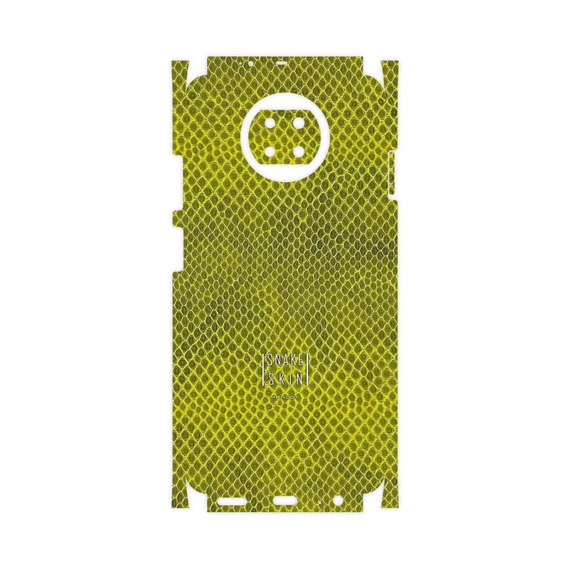 برچسب پوششی ماهوت مدل Yellow Snake Skin-FullSkin مناسب برای گوشی موبایل شیائومی Redmi Note 9T