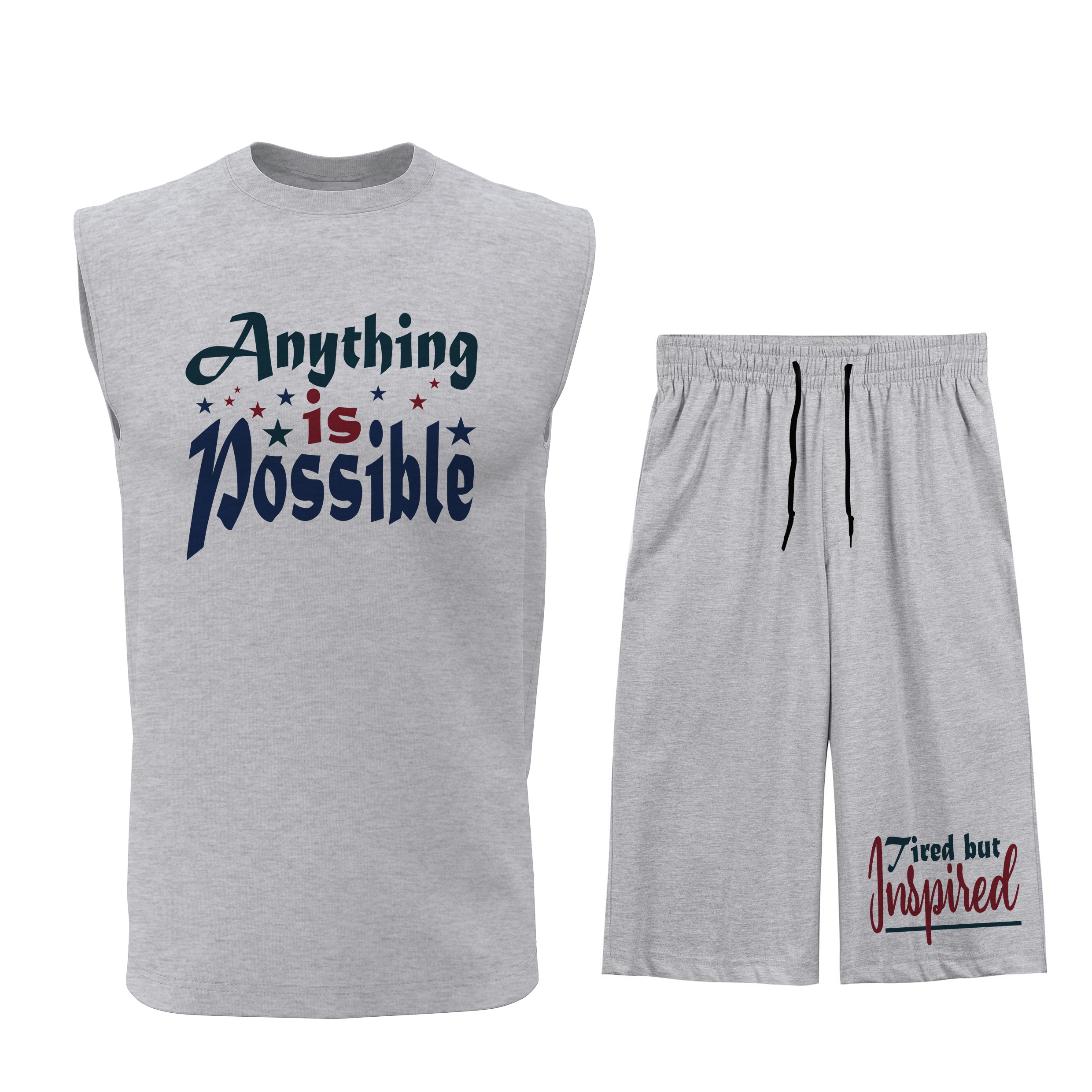 ست تاپ و شلوارک مردانه مدل T108G