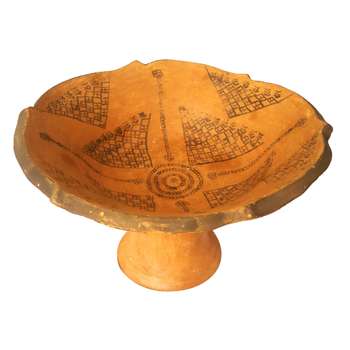 شیرینی خوری سفالی مدل بهشت کد 2643