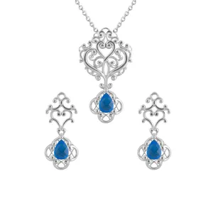 نیم ست نقره زنانه درسان گالری مدل تینا کد DS603