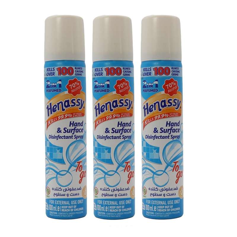 اسپری ضدعفونی کننده حناسی مدل b3 حجم 100 میلی لیتر بسته 3 عددی