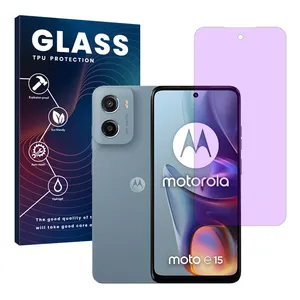 Glass Eye Care model anti violet ray screen protector suitable for Motorola Moto E15 Mobile phone