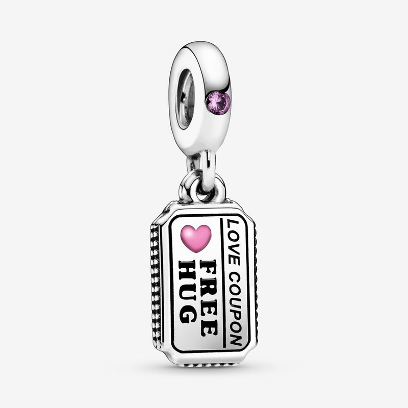 آویز گردنبند نقره زنانه پاندورا مدل Love Coupon