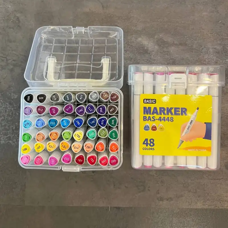 ماژیک راندو بیسیک مدل براش بسته 48 عددی