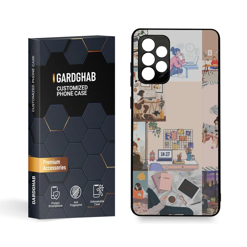 کاور گارد قاب مدل دخترانه مناسب برای گوشی موبایل سامسونگ Galaxy A72