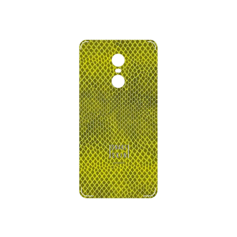 برچسب پوششی ماهوت مدل Yellow Snake Skin مناسب برای گوشی موبایل شیائومی Redmi Note 4X