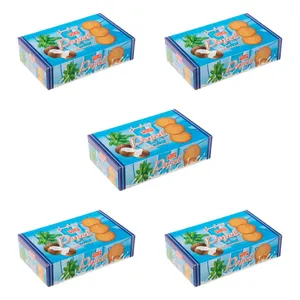 بیسکویت پاپل شیرین عسل با طعم نارگیل شکری - 240 گرم بسته 5 عددی