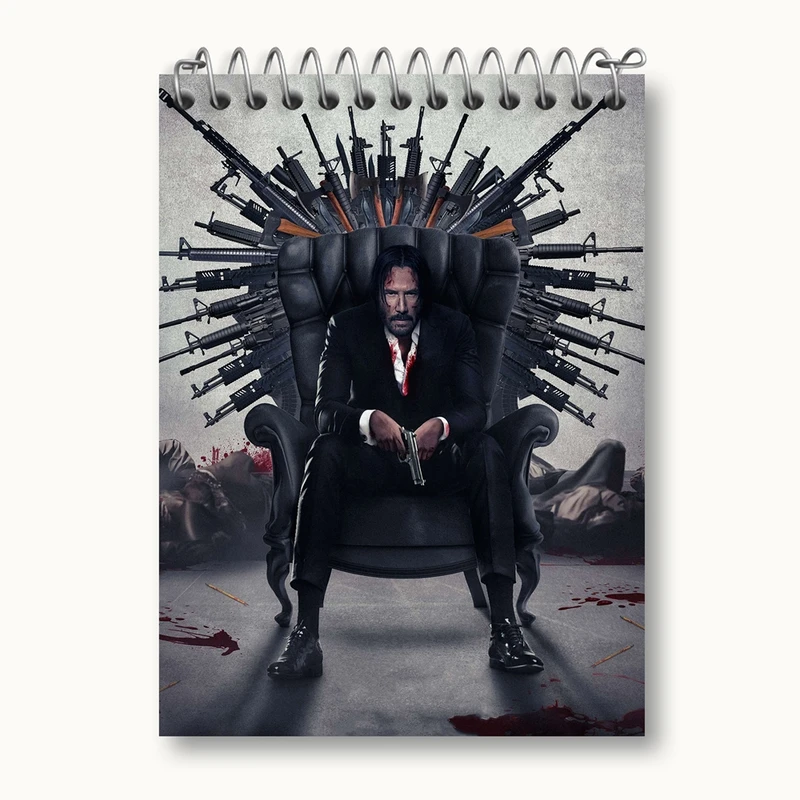 دفتر یادداشت 50 برگ خندالو مدل جان ویک John Wick کد 28557