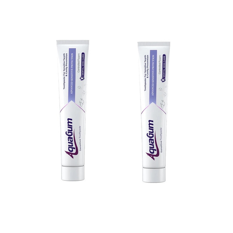 خمیر دندان آکوا گام مدل DENTAL SENSI CARE حجم 100 میلی لیتر مجموعه دو عددی
