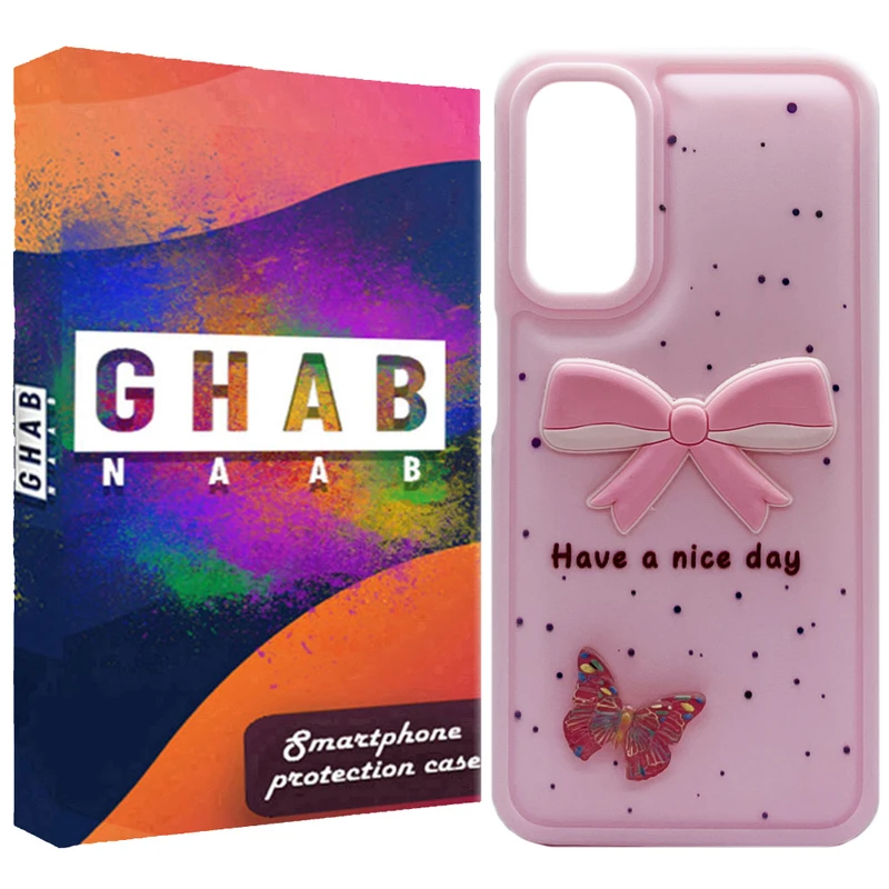 کاور قاب ناب مدل فانتزی دخترانه طرح پروانه مناسب برای گوشی موبایل سامسونگ Galaxy A14 / A14 5G