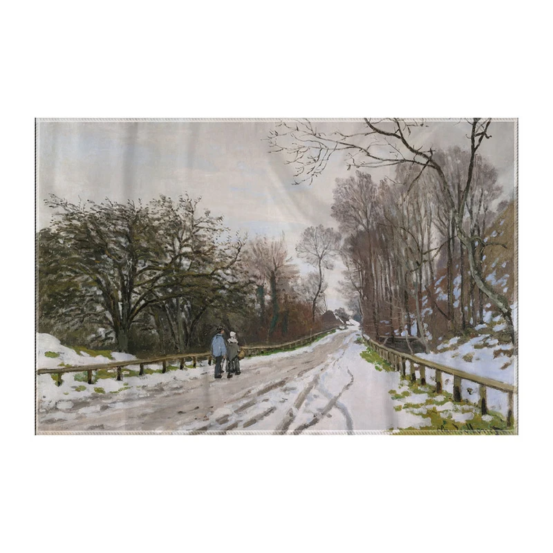 کاغذ کادو ترمه طراحان ایده مدل جاده ای به سمت مزرعه سنت سیمون از مونه کد art0223 سایز 57x37 سانتی متر