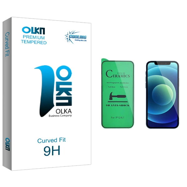 محافظ صفحه نمایش سرامیکی کولینگ مدل Olka glass مناسب برای گوشی موبایل اپل iPhone 12 Pro