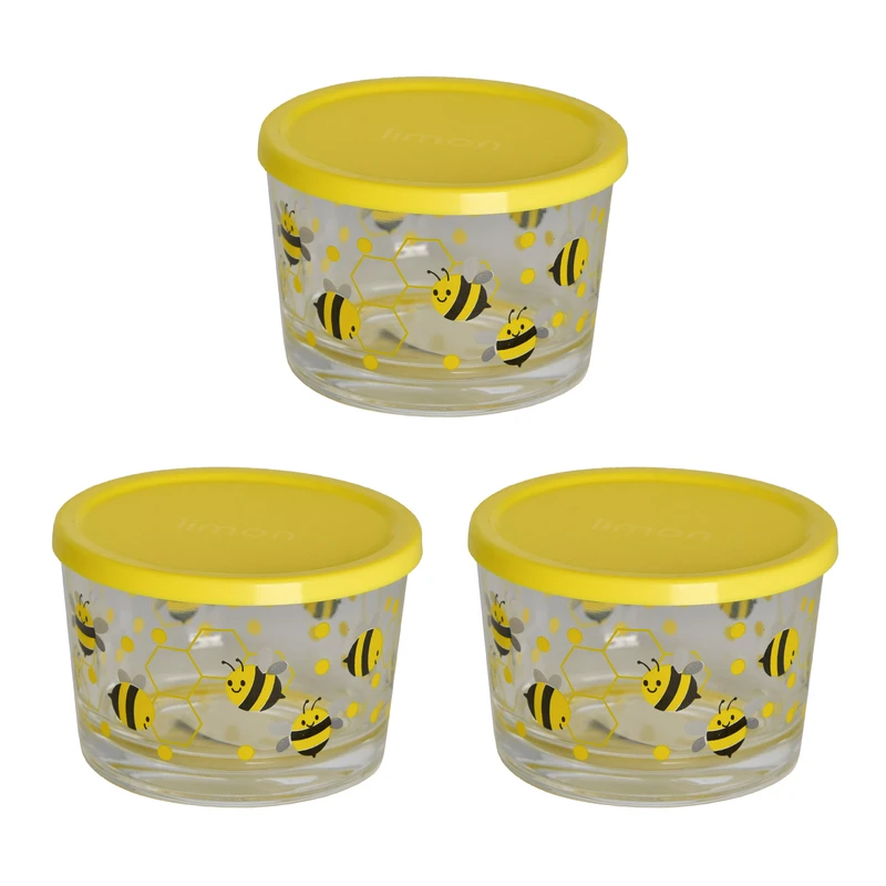 ظرف نگهدارنده لیمون کد 2068 مجموعه 3 عددی 