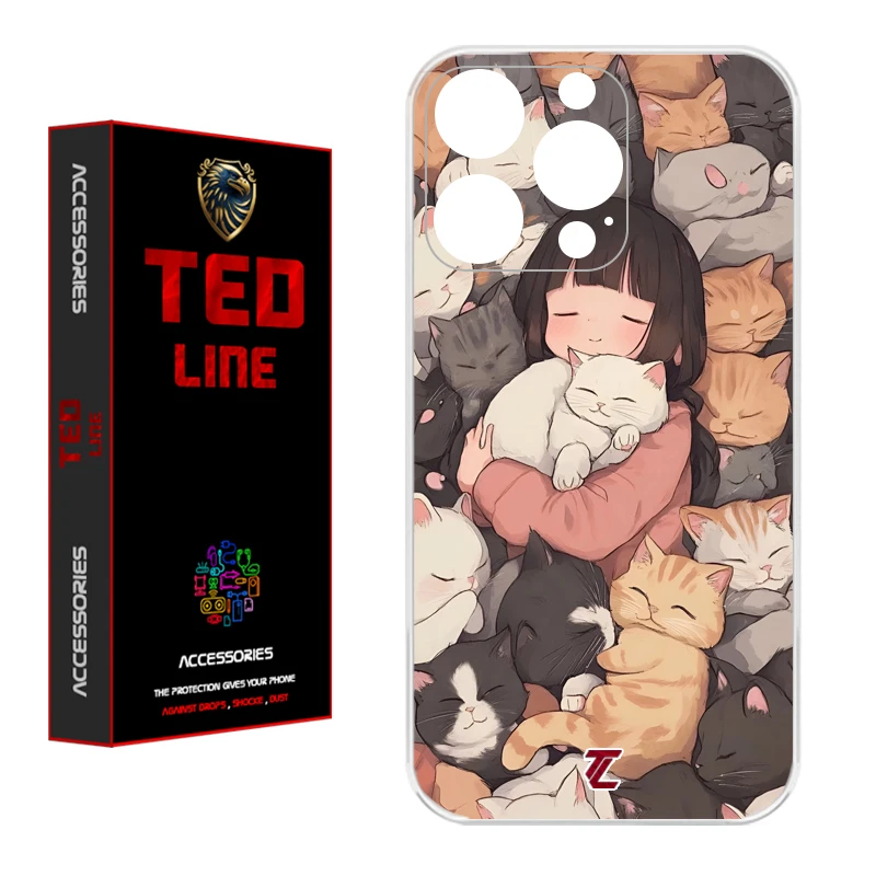 کاور تدلاین طرح گربه کد 1171 مناسب برای گوشی موبایل اپل Iphone 14 Pro Max