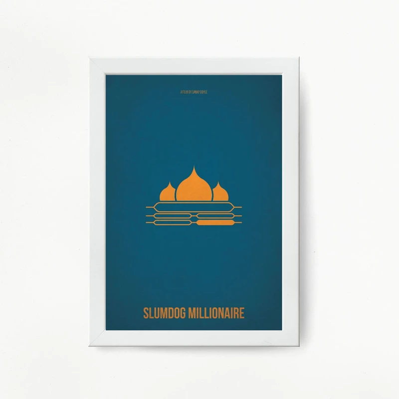 تابلو شریلند طرح مینیمال مدل فیلم میلیونر زاغه نشین کد shm2149w