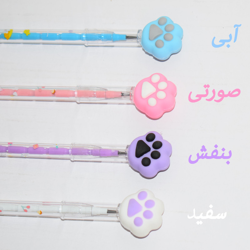 مداد فشنگی طرح پنجه گربه کد BT-004