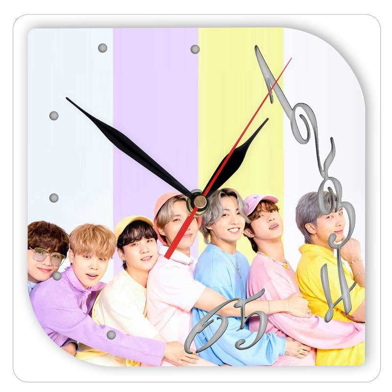 ساعت دیواری مدل طرح دختر کفشدوزکی