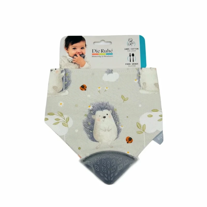 دندان گیر کودک دی روحه مدل پیشبندی طرح جوجه تیغی