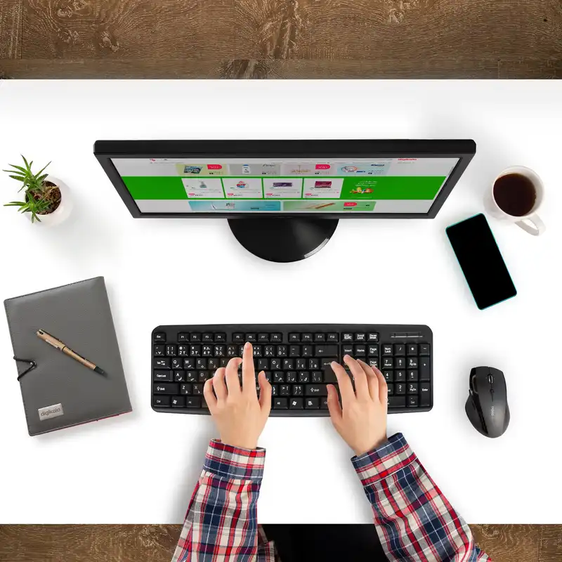 کیبورد ارش مدل k-920 با حروف فارسی