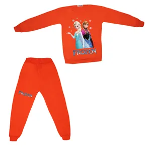 ست تی شرت آستین بلند
 و شلوار دخترانه مدل السا و النا