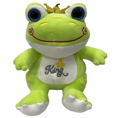 عروسک طرح قورباغه تاج دار ارتفاع 30 سانتی متر