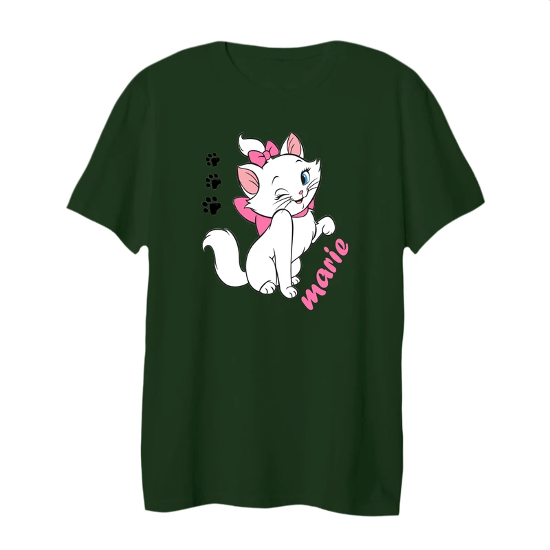 تی شرت لانگ آستین کوتاه زنانه مدل گربه کد 7