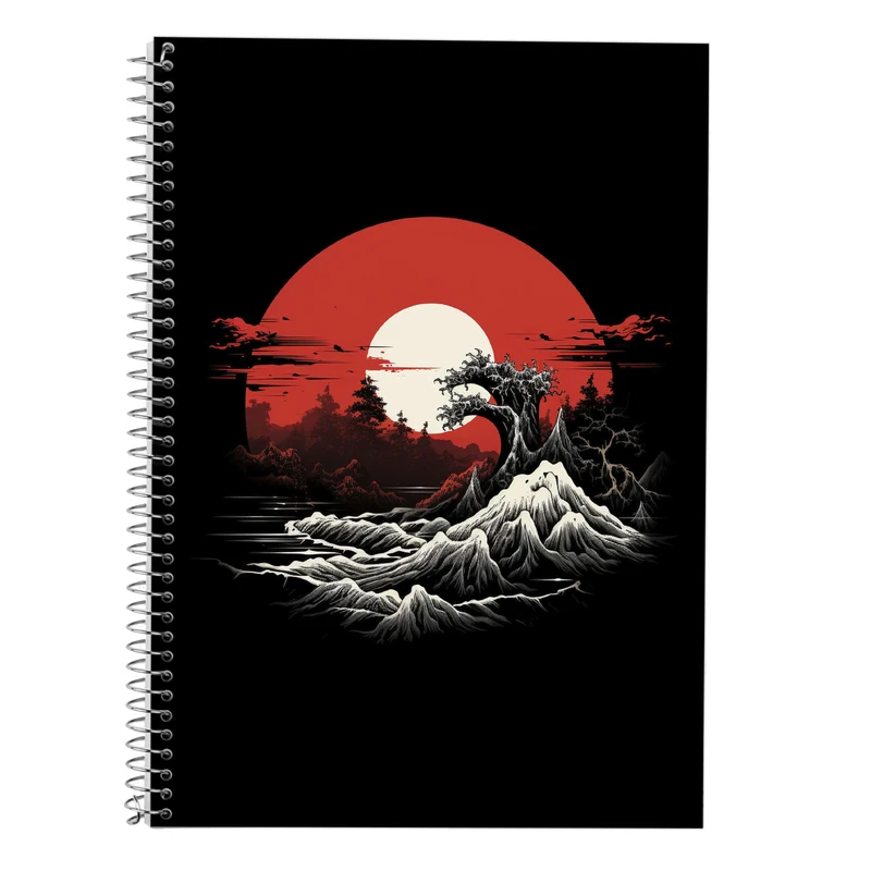 دفتر زبان 50 برگ مدوپد مدل دوخط طرح Vindland Saga کد DF3189