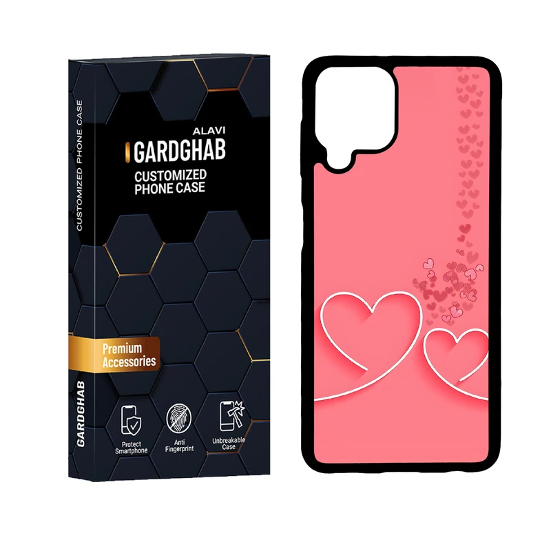 کاور گارد قاب علوی مدل دور ژله ای عاشقانه مناسب برای گوشی موبایل سامسونگ Galaxy A22 4G