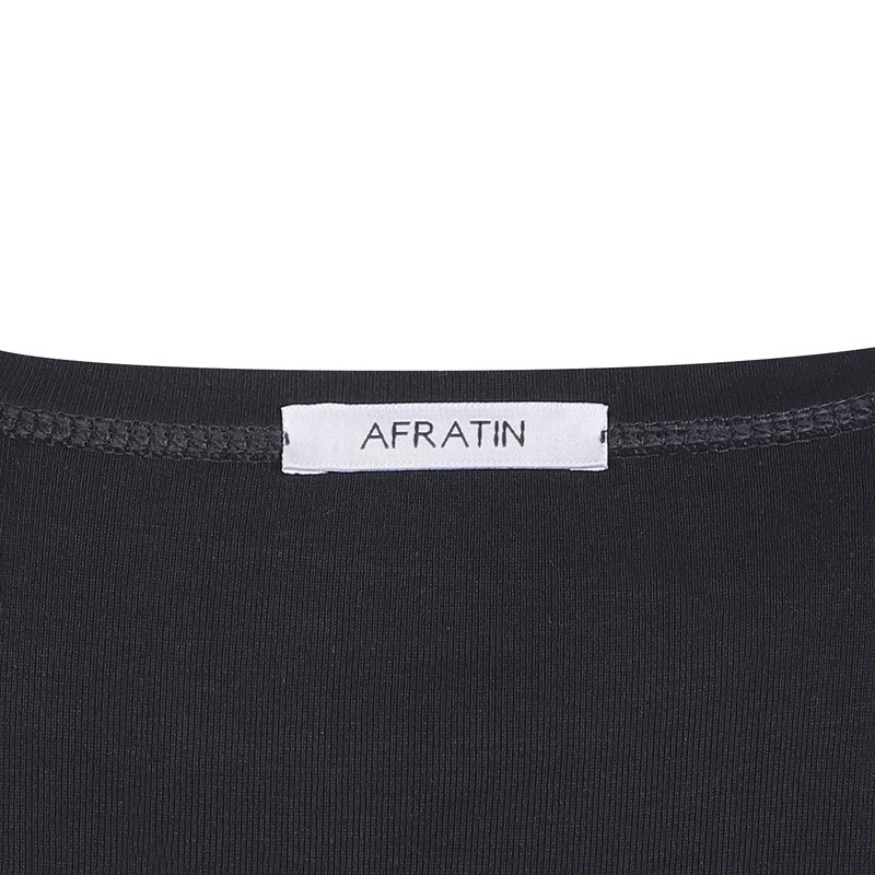 بلوز آستین بلند زنانه افراتین مدل فینگردار کد 7576 رنگ مشکی