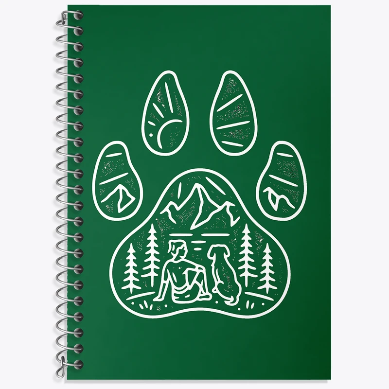 دفتر زبان 50 برگ خندالو مدل سه خط طرح طبیعتگرد کد N5819