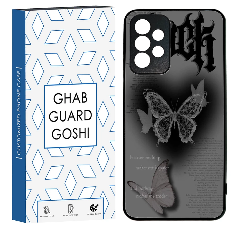 کاور قاب گارد گوشی طرح پروانه کد TPU-184 مناسب برای گوشی موبایل سامسونگ Galaxy A73