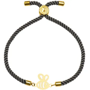 دستبند طلا 18 عیار زنانه الن نار مدل زنبور 2978