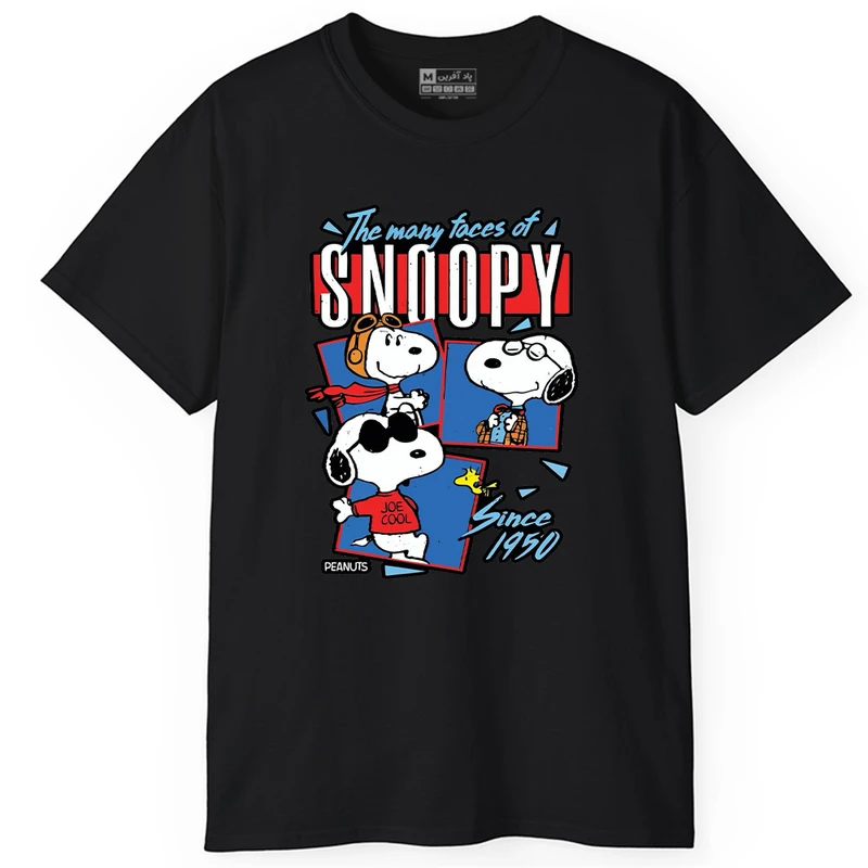 تی‌شرت آستین کوتاه مردانه پاد آفرین مدل PT457 رنگ مشکی