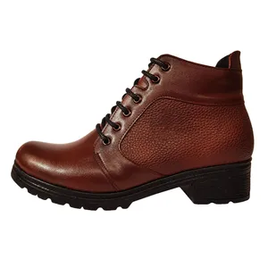 نیم بوت زنانه مدل Sinor کد pnt رنگ عسلی