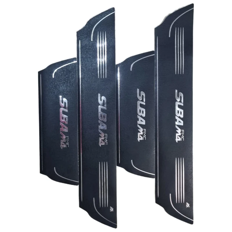 برچسب پارکابی خودرو امیران اسپرت طرح چرم کد 2025074 مناسب برای FMC SUBA مجموعه 4 عددی