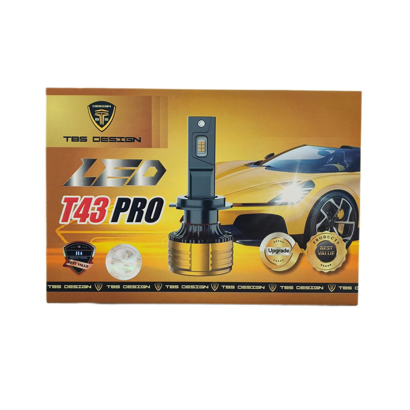 هدلایت لامپ خودرو تی بی اس دیزاین مدل T43 PRO پایه H1 بسته دو عددی