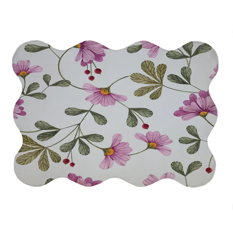 پادری مدل دالبر طرح گل کد 5915 سایز 80x110 سانتی متر 