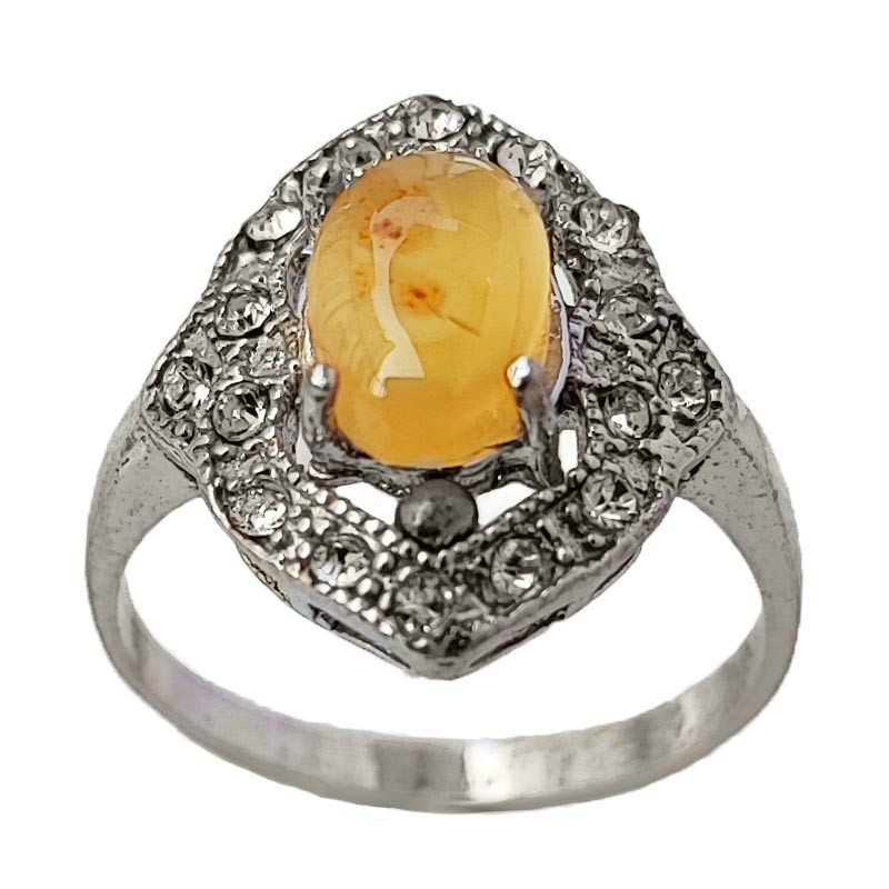 انگشتر نقره زنانه مدل عقیق یمنی کد YW4210 انگشتر نقره زنانه مدل عقیق یمنی کد YW4210