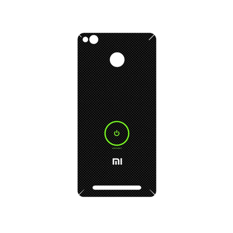 برچسب پوششی ماهوت مدل Minimal Power Button مناسب برای گوشی موبایل شیائومی Redmi 3 Pro